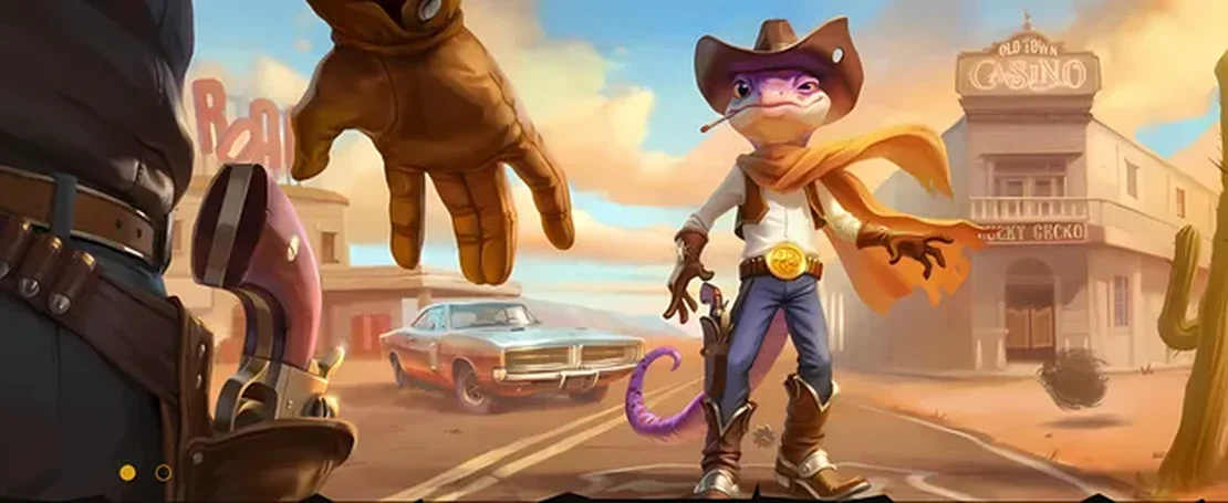 The Wild West street at online casino Lizaro